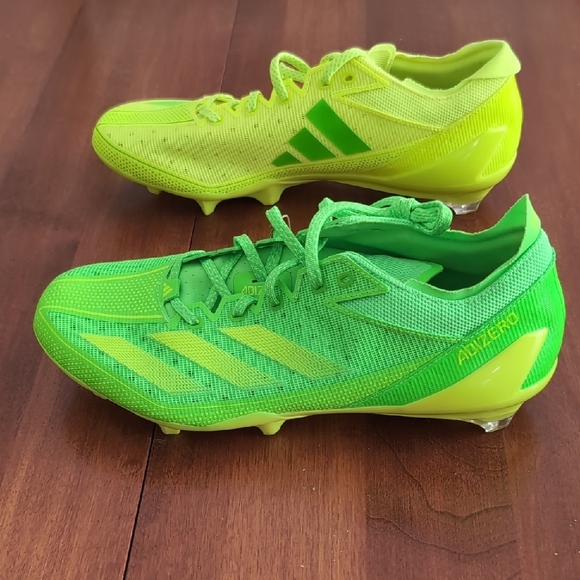 Adidas Adizero Electric Snack Attack - Lemon Lime Size 10 Football Cleats - Picture 4 of 9